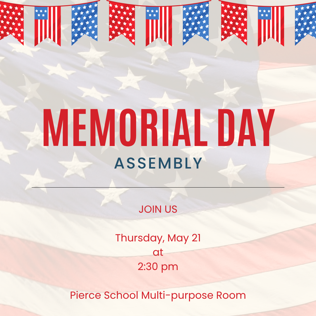 flyer giving information: Thursday, May 21 at 2:30